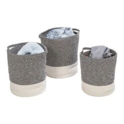 Honey-Can-Do Cotton Rope Baskets