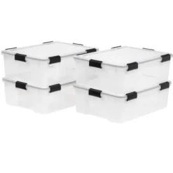 IRIS USA WEATHERPRO Airtight Plastic Storage Bin With Lid And Seal And Secure Latching Buckles -IRIS Storage Deals Store GUEST 01350650 a6c0 415f 8ba8 17608b5d7069