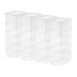 IRIS USA Plastic Storage Bin Tote Organizing Container, Clear -IRIS Storage Deals Store GUEST 0164590c 6568 4583 9ec2 b9c37573c003