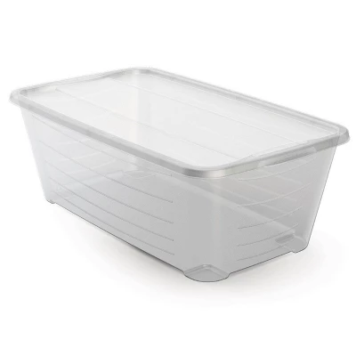 Life Story 6 Quart Rectangular Clear Plastic Protective Storage Shoe Box, 8 Pack 1 Life Story 6 Quart Rectangular Clear Plastic Protective Storage Shoe Box, 8 Pack