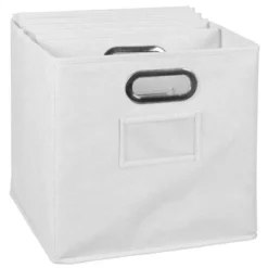 Niche Cubo 6pk Foldable Fabric Storage Bin With Label Holder White -IRIS Storage Deals Store GUEST 025955e5 d343 40b0 b782 e9c5ad356a1d