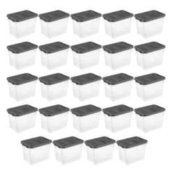 Sterilite 30 Quart Clear Plastic Stackable Storage Container Bin Box Tote With Grey Latching Lid Organizing Solution For Home & Classroom 12 Sterilite 30 Quart Clear Plastic Stackable Storage Container Bin Box Tote With Grey Latching Lid Organizing Solution For Home & Classroom -IRIS Storage Deals Store GUEST 0265a367 73ce 4464 8b69 16f094e451da