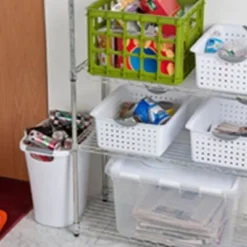 Sterilite Ultra Plastic Durable Storage Bin Tote Baskets With Comfortable Handles For Household And Office Organization -IRIS Storage Deals Store GUEST 027fb84d 72e7 4a0f 87aa 5dd28f1bef78