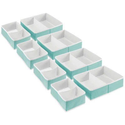 MDesign Fabric Child/Kids Drawer Organizer, 2 Sizes, Set Of 8 9 MDesign Fabric Child/Kids Drawer Organizer, 2 Sizes, Set Of 8 - Image 9