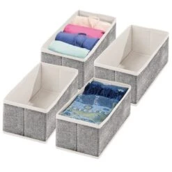 MDesign Soft Fabric Dresser Drawer And Closet Storage Organizer, 4 Pack 17 MDesign Soft Fabric Dresser Drawer And Closet Storage Organizer, 4 Pack -IRIS Storage Deals Store GUEST 032486bf 16bc 40f2 bc86 9e3c3ea3d5ea