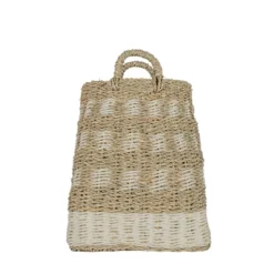 10 Inch Basket White Seagrass & Rope By Foreside Home & Garden -IRIS Storage Deals Store GUEST 0367b02d a078 41e2 8ce2 335787a14656