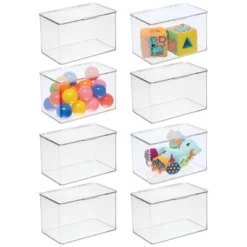 MDesign Plastic Stackable Toy Storage Bin Box With Lid, 8 Pack - Clear 25 MDesign Plastic Stackable Toy Storage Bin Box With Lid, 8 Pack - Clear -IRIS Storage Deals Store GUEST 03c8d969 adaf 48aa abdf 2467eafdecd6