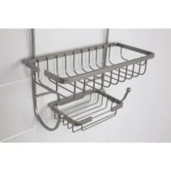 Home Basics Heavy Weight Satin Nickel Shower Caddy -IRIS Storage Deals Store GUEST 03de6cb3 9341 44e3 95b0 cb210b5c8db4