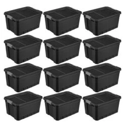 Sterilite Storage System Solution With 19 Gallon Heavy Duty Stackable Storage Box Container Totes With Grey Latching Lid For Home Organization -IRIS Storage Deals Store GUEST 04317cc7 be6a 44e7 949f e4cb556f81c9