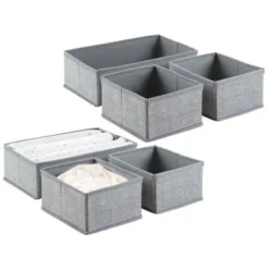 MDesign Kids Fabric Dresser Drawer And Storage Organizer - 6 Pack -IRIS Storage Deals Store GUEST 04518fc2 e79f 4855 b015 dbe5d1a5edfb