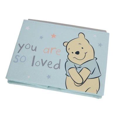 Lambs & Ivy Disney Baby Winnie The Pooh Blue Foldable Storage Basket/Container 3 Lambs & Ivy Disney Baby Winnie The Pooh Blue Foldable Storage Basket/Container - Image 3
