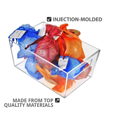 Azar Displays Small Organizer Storage Tote Bin With Handle 9"W X 6"D X 4"H, 4-Pack 3 Azar Displays Small Organizer Storage Tote Bin With Handle 9"W X 6"D X 4"H, 4-Pack - Image 3