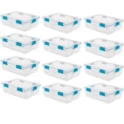 Sterilite Multipurpose Plastic Under-Bed Storage Tote Bins With Secure Gasket Latching Lids For Home Organization -IRIS Storage Deals Store GUEST 04b9354c 2cb7 4c11 9d37 c8280df12e2f