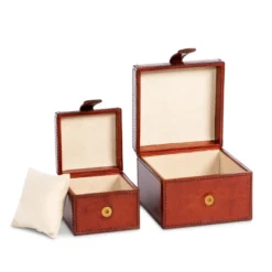 Park Hill Collection Leather Valet Storage Boxes -IRIS Storage Deals Store GUEST 05db740f bc0d 4771 845e c6d5b3fe2d10