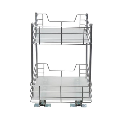 Household Essentials 12" 2-Tier Pantry Organizer Nickel 5 Household Essentials 12" 2-Tier Pantry Organizer Nickel - Image 5