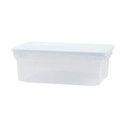 Rubbermaid 12 Quart Stackable Molded Plastic Easy Access Stackable Storage Bins With Lid For The Garage, Bedroom, Closet, Or Shed, Clear -IRIS Storage Deals Store GUEST 06503161 d542 499f 9930 02cb2d59f02a