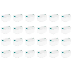 Sterilite 64 Quart Clear Plastic Stackable Storage Container Bin Box Tote With White Latching Lid Organizing Solution For Home & Classroom -IRIS Storage Deals Store GUEST 06528f28 1e1f 4f5a b186 7c53dc6f31e7