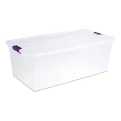 Sterilite 110-Quart Capacity Clear Storage Tote W/ Secure Latch Handles -IRIS Storage Deals Store GUEST 07b5e679 0fd8 4bd3 b42c 261d945a6cd9