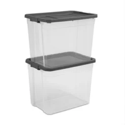 Sterilite 108 Qt. Clear Stacker Storage Container Tote W/ Latching Lid -IRIS Storage Deals Store GUEST 080c10bd 55e9 4490 8e80 a1741c352f31