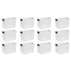 Sterilite 30 Quart Clear Plastic Stackable Storage Container Bin Box Tote With White Latching Lid Organizing Solution For Home & Classroom 14 Sterilite 30 Quart Clear Plastic Stackable Storage Container Bin Box Tote With White Latching Lid Organizing Solution For Home & Classroom -IRIS Storage Deals Store GUEST 09080133 7ab4 4cc7 881a 0aaa15d484fd