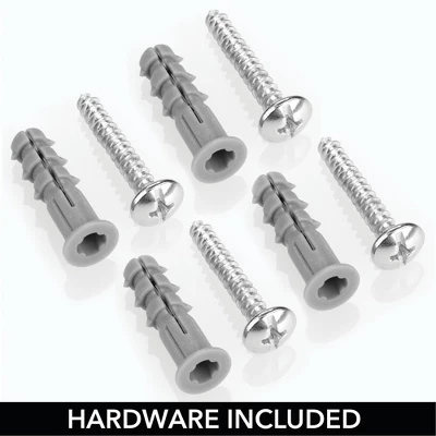 MDesign Metal Wall Mount Magazine Holder, Storage Organizer Rack 2 MDesign Metal Wall Mount Magazine Holder, Storage Organizer Rack - Image 2