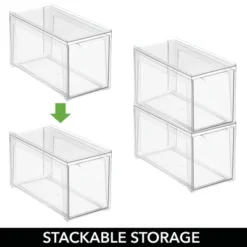 MDesign Plastic Stackable Bedroom Closet Storage Organizer With Drawer 11 MDesign Plastic Stackable Bedroom Closet Storage Organizer With Drawer -IRIS Storage Deals Store GUEST 097de8ef f1ab 41dc a425 6c315d6dcd30