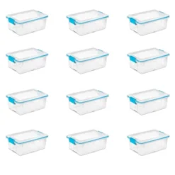 Sterilite Multipurpose 12 Quart Plastic Storage Container Tote Box With Secure Gasket Sealed Latching Lids For Home And Office Organization -IRIS Storage Deals Store GUEST 09962c1d 33ec 4dfe 9fcb 95f7c4ee4408