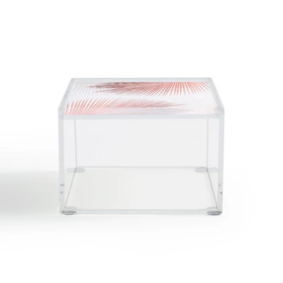 Gale Switzer Palm Leaf Synchronicity 4" X 4" Acrylic Box - Deny Designs 2 Gale Switzer Palm Leaf Synchronicity 4" X 4" Acrylic Box - Deny Designs - Image 2