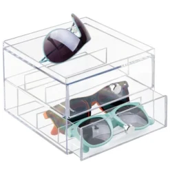 MDesign Plastic Glasses Storage Organizer Box, 2 Drawers, 2 Pack 15 MDesign Plastic Glasses Storage Organizer Box, 2 Drawers, 2 Pack -IRIS Storage Deals Store GUEST 0a199af2 22f0 4a4f 9d44 1e70ca038186