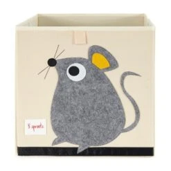 3 Sprouts Large 13 Inch Square Children's Foldable Fabric Storage Cube Organizer Box Soft Toy Bins, Pet Hedgehog And Gray Mouse (2 Pack) -IRIS Storage Deals Store GUEST 0a29d337 1ca6 4715 8670 8f2b2e4236ef