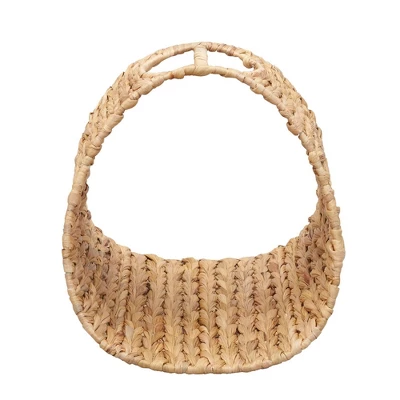 Household Essentials Oval Magazine Rack Hyacinth 2 Household Essentials Oval Magazine Rack Hyacinth - Image 2