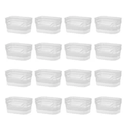 Sterilite 9.5 X 6.5 X 4 Inch Small Open Scoop Front Clear Storage Bin With Comfortable Carry Through Handles For Household Organization -IRIS Storage Deals Store GUEST 0a4ce39b 815c 4d99 9d27 69b1bb6a6bcb