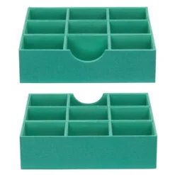 Household Essentials Set Of 2 9-Section Drawer Trays Seafoam -IRIS Storage Deals Store GUEST 0ac92612 d045 401b 9e7a 9f7b3be83212