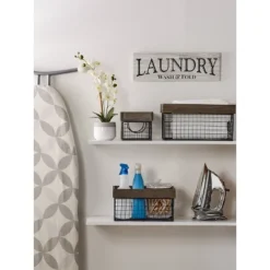 Design Imports Set Of 6 Antique Silver Finish Farm House Baskets 10 Design Imports Set Of 6 Antique Silver Finish Farm House Baskets -IRIS Storage Deals Store GUEST 0b2b60d4 e64d 45f0 b74b 2d678f6b177d