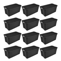 Sterilite Storage System Solution With 50 Gallon Heavy Duty Stackable Storage Box Container Totes With Grey Latching Lid For Home Organization -IRIS Storage Deals Store GUEST 0b359002 fa68 4765 b22e c14e778861cd