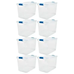 Homz Heavy Duty Modular Stackable Storage Tote Containers With Latching Lids -IRIS Storage Deals Store GUEST 0d21f8ad 58f8 4bc3 9099 5ab89edb819f