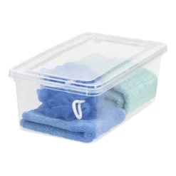 IRIS USA Plastic Storage Bin Tote Organizing Container, Clear -IRIS Storage Deals Store GUEST 0d974f5e 3390 4909 a6d1 94edfed1587f