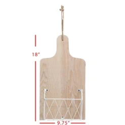 White Metal, Wood & Jute Wall Basket - Foreside Home & Garden 9 White Metal, Wood & Jute Wall Basket - Foreside Home & Garden -IRIS Storage Deals Store GUEST 0ddf69a9 9919 4f2b b29a c1b369b51610