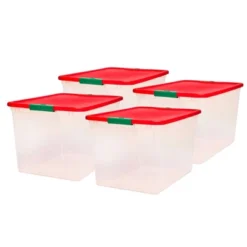 Homz 64 Quart Secured Seal Latch Extra Large Single Clear Stackable Storage Container Tote, Garage, Or Basement 13 Homz 64 Quart Secured Seal Latch Extra Large Single Clear Stackable Storage Container Tote, Garage, Or Basement -IRIS Storage Deals Store GUEST 0e04ebee 59f7 4690 b309 a6da8430f728