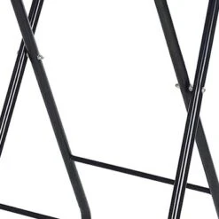 PureSana Chromium Professional Foldaway Portable Rolling Salon Service Tray With Adjustable Height And Rubber Caster Wheels, Black -IRIS Storage Deals Store GUEST 0e4f9c0f 1e8f 4871 8961 a8475b31fa3a