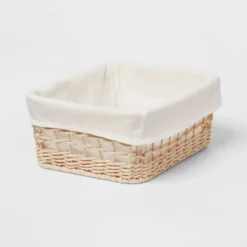 Tapered Woven Basket With Liner - Brightroom™ -IRIS Storage Deals Store GUEST 0fb1f4e5 0222 49b3 bf2a 53282a25b189
