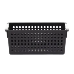 Farmlyn Creek 4 Pack Small Plastic Storage Baskets Bins With Handles For Bathroom, Laundry Room & Closet Organization, Black -IRIS Storage Deals Store GUEST 10026632 5d38 4309 97ee 76badb0b1912