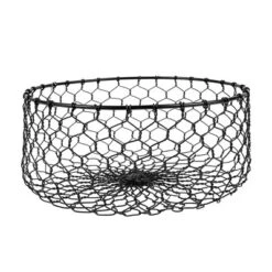 Chicken Wire Basket Black Metal - Foreside Home & Garden -IRIS Storage Deals Store GUEST 102b4439 d3bf 4638 a423 0b0da122d31b