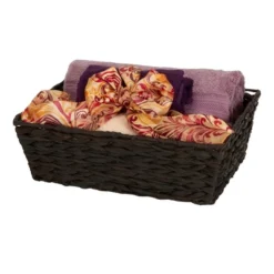 Household Essentials Set Of 4 Hyacinth Stained Baskets Brown 25 Household Essentials Set Of 4 Hyacinth Stained Baskets Brown -IRIS Storage Deals Store GUEST 107efc88 0ac7 472a 96b6 01354f3ee12c