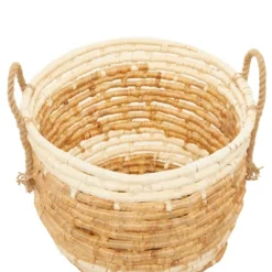 Set Of 3 Contemporary Sea Grass Storage Baskets Beige - Olivia & May -IRIS Storage Deals Store GUEST 11441f01 4d5b 4119 a663 23d243855094