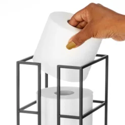 MDesign Metal Toilet Paper 3-Jumbo Roll Storage Reserve Tower Stand -IRIS Storage Deals Store GUEST 11abbf0d 93ac 4ee7 b41b 0ae66a4627ee