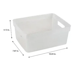 Simplify 3pk Small Glitter Totes Clear -IRIS Storage Deals Store GUEST 11c7195d 29a3 4c73 94e9 c40970913c3b