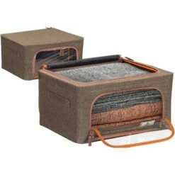 Sorbus Stackable And Foldable Storage Bin For Bedroom, Closet 8 Sorbus Stackable And Foldable Storage Bin For Bedroom, Closet -IRIS Storage Deals Store GUEST 126754f6 388a 44ac bd06 c59ed8e61dd4