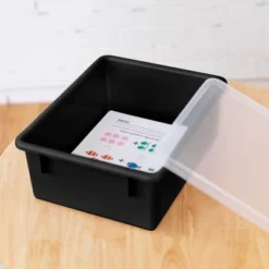 ECR4Kids Letter Size Deep Storage Tray With Lid, Large Plastic Storage Bins, 10-Pack -IRIS Storage Deals Store GUEST 128bb2f6 535d 4779 9949 272d2594cc85