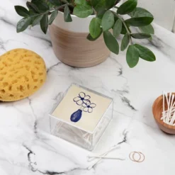 Hello Twiggs Blue Vase With Flowers 4" X 4" Acrylic Box - Deny Designs -IRIS Storage Deals Store GUEST 12e2246b 9c2e 4146 bed0 256054c698eb